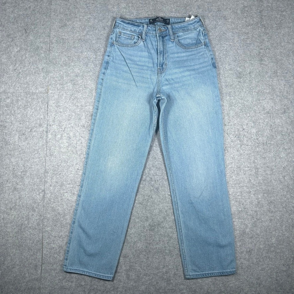 Hollister Denim Jeans Womens 0R Light Wash Ultra High-Rise Vintage Straight